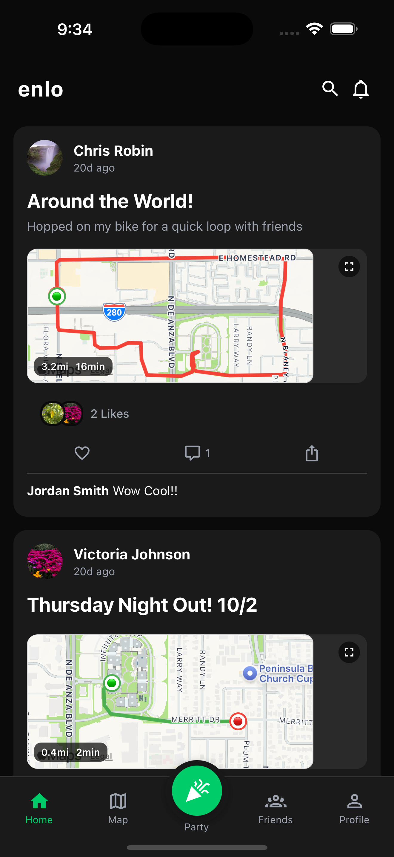 Social Feed - Share your activities with friends