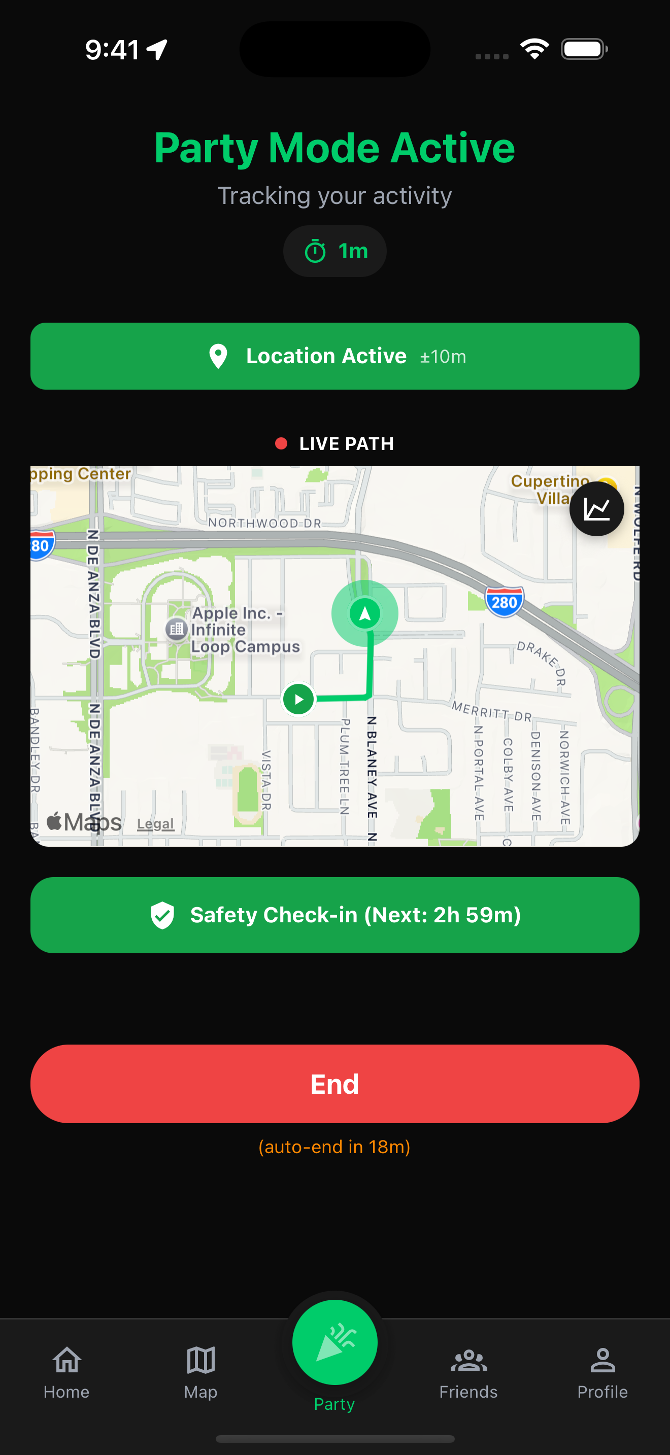 Party Mode - Real-time coordination with friends
